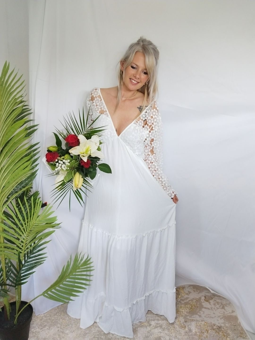 ROBE LONGUE BLANCHE