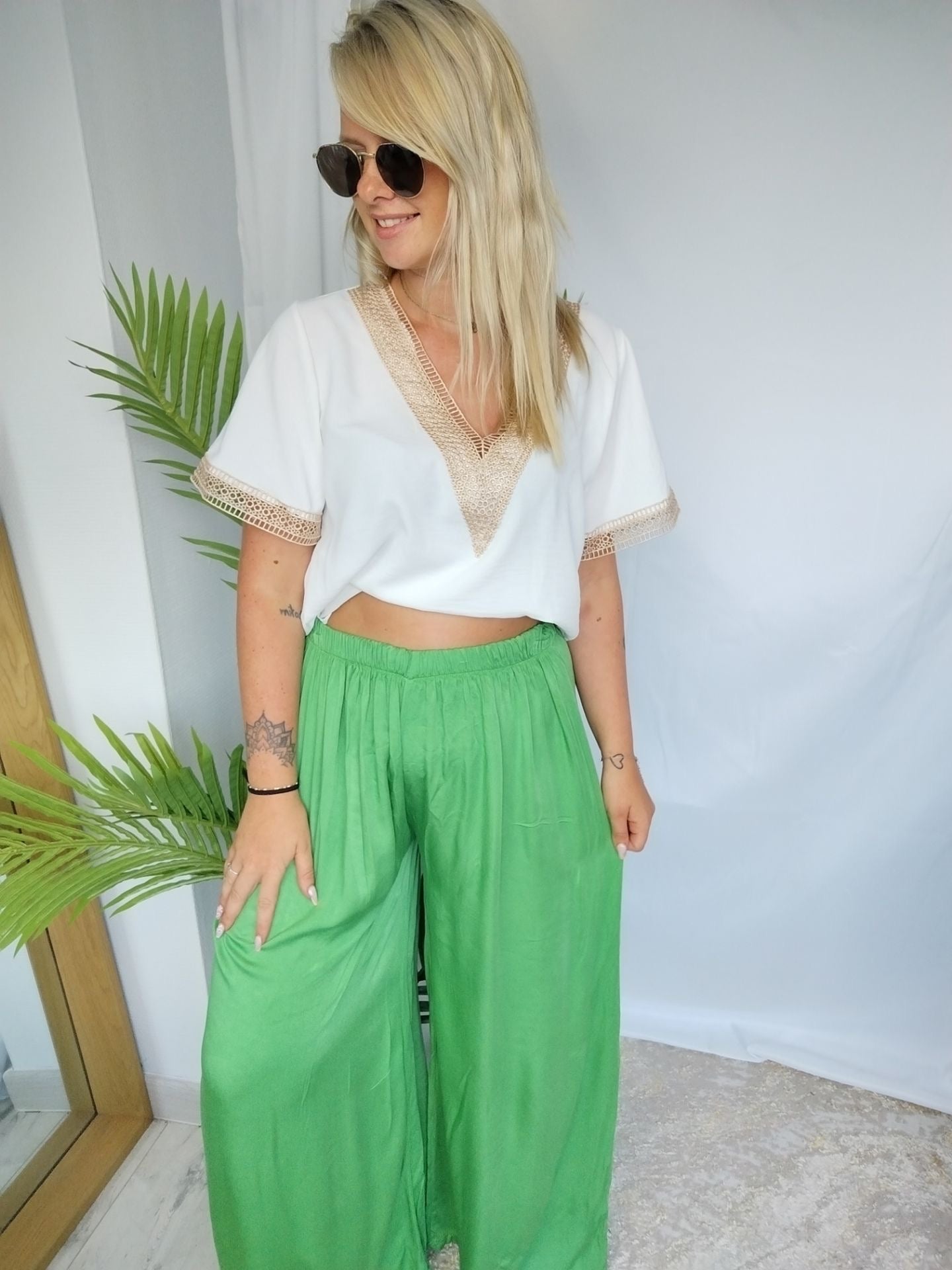 PANTALON VERT