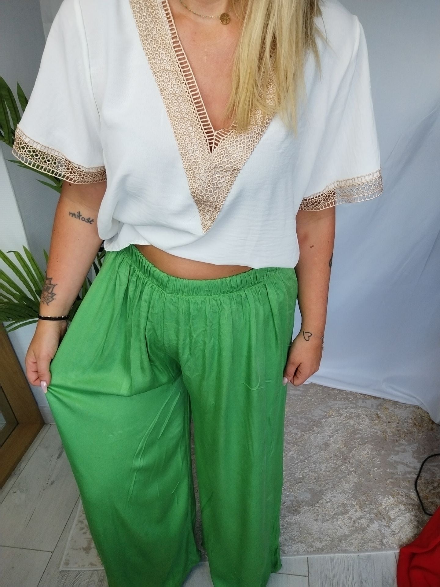 PANTALON VERT